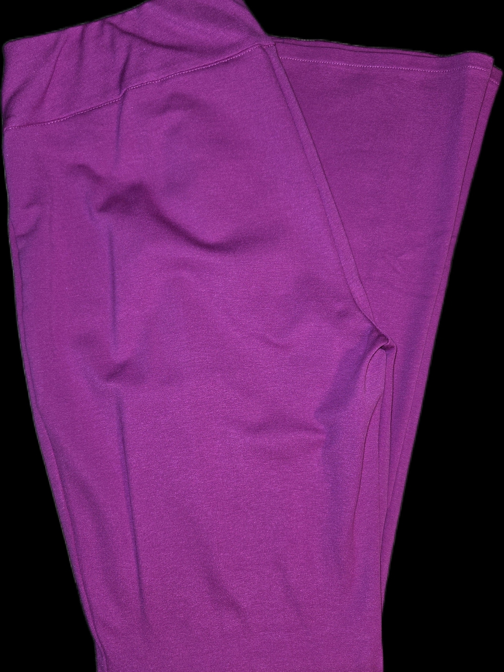 Dear Scarlett High-Waist Magenta Flare Magic Pants Size XL - Picture 9 of 10